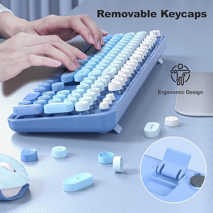 MOFII Wireless Keyboard and Mouse Combo, Full Size 2.4G Plug and Play