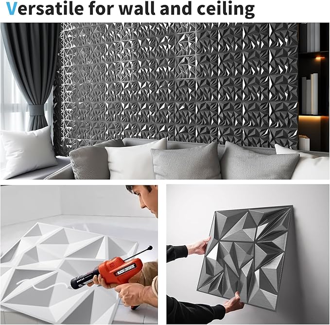 Art3d 33-Pack 3D Wall Panels