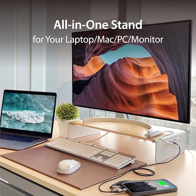 j5create Wooden Monitor Stand