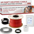 LuxHeat 40sqft Floor Heating Cable Kit - 240v Electric Heating Floor System -