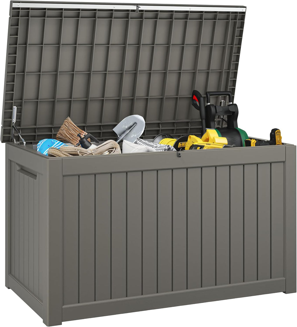 KAMABOKO 280 Gallon Outdoor Storage Box Waterproof Deck Box for Patio