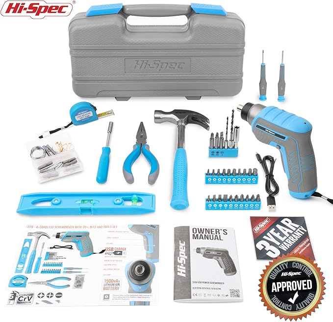 Hi-Spec 35pc Blue Tool Kit