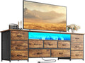 Huuger 63 Inch TV Stand for 65, 70 Inch TV, 11 Drawer Long Dresser