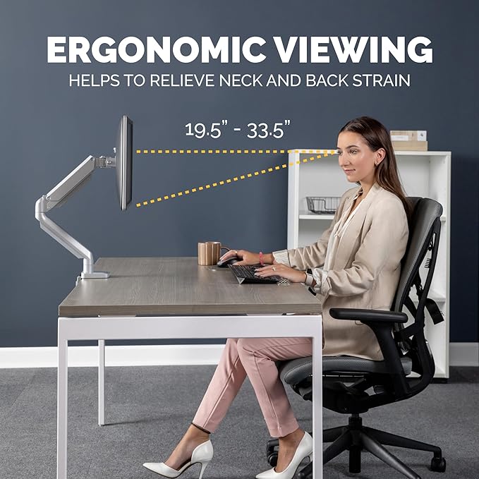 Fellowes Platinum Series Single Monitor Arm