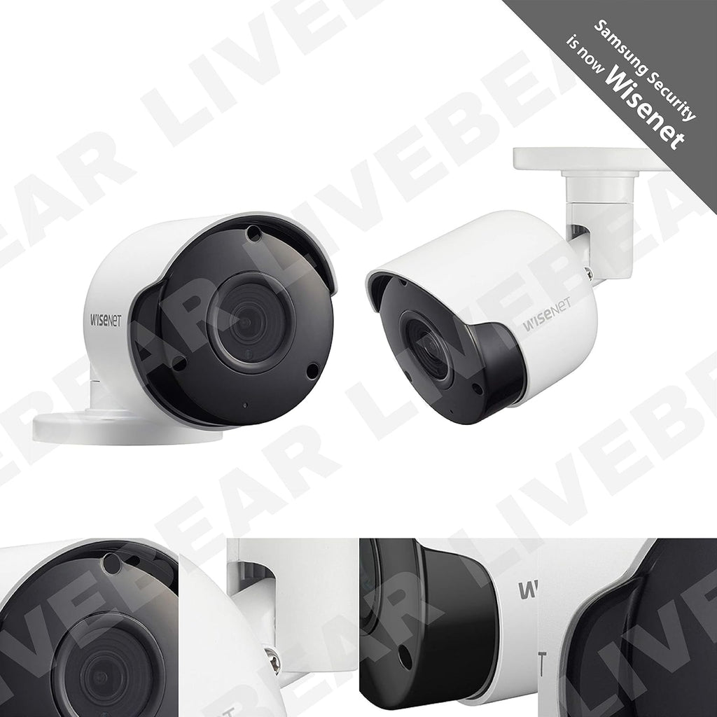wisenet sdc-89445bf/89447bf 5mp cctv surveillance weatherproof bullet security, close-up detail