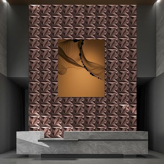 Art3dwallpanels Antique Copper 33 Pack 3D Wall Panels
