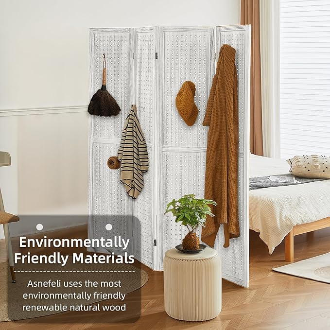 Asnefeli Pegboard Display Room Divider