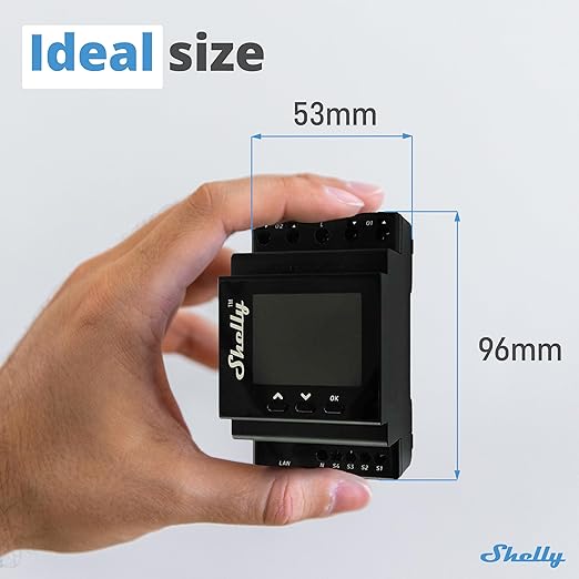 Shelly Pro Dual Cover/Shutter PM | LAN and Wi-Fi Connection, Professional DIN