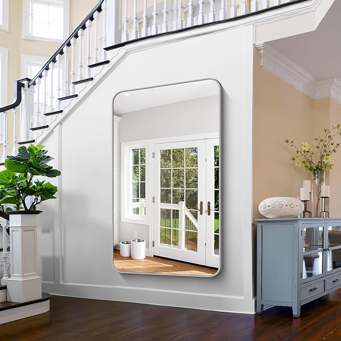 FORBATH 60x36 Inch Silver Bathroom Mirror