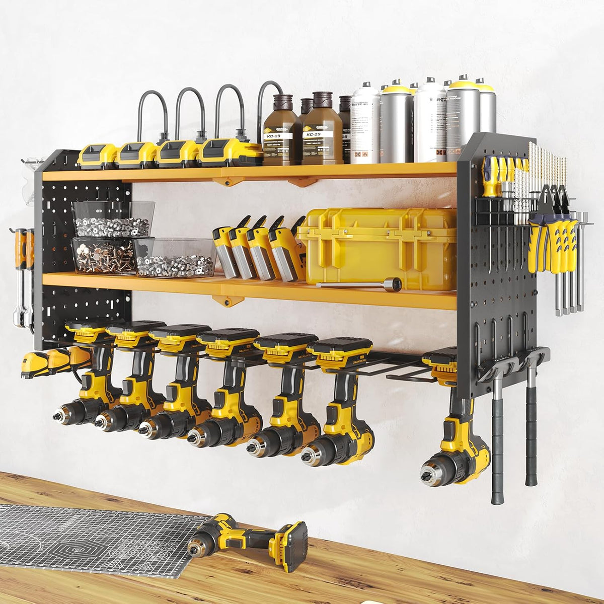 warome tool organizer with charging station, power tool on a desk or shelf