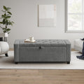 GRAINELL 42.13” Storage Ottoman Bench, Upholstered Tufted Bedroom Bench