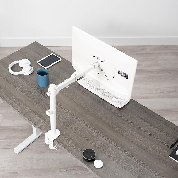 VIVO Single Monitor Arm Desk Mount, Holds Screens up to 32 inch Regular and 38