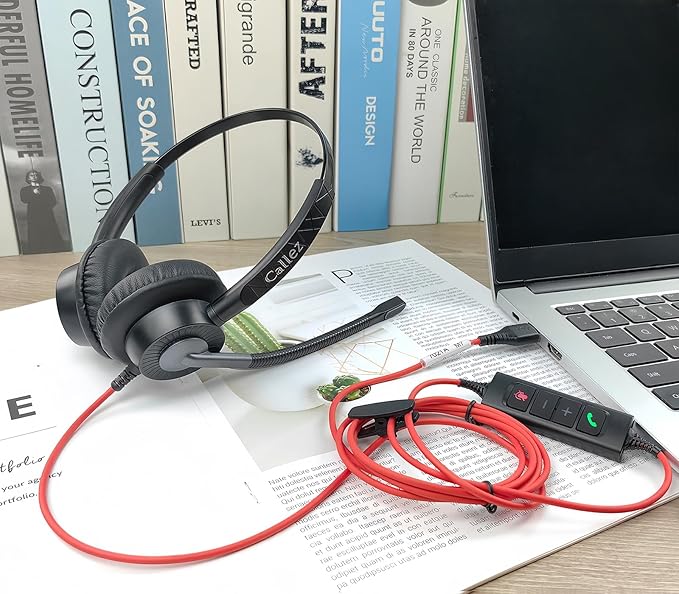 Callez USB Headset with ENC Dual Mic Noise Cancelling