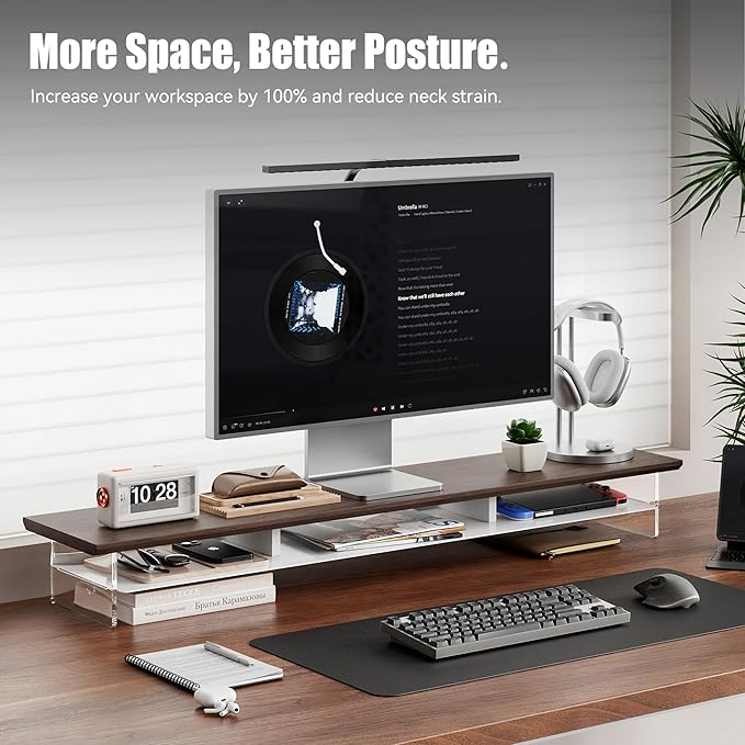 FENSULN Dual‑Tier Monitor Stand