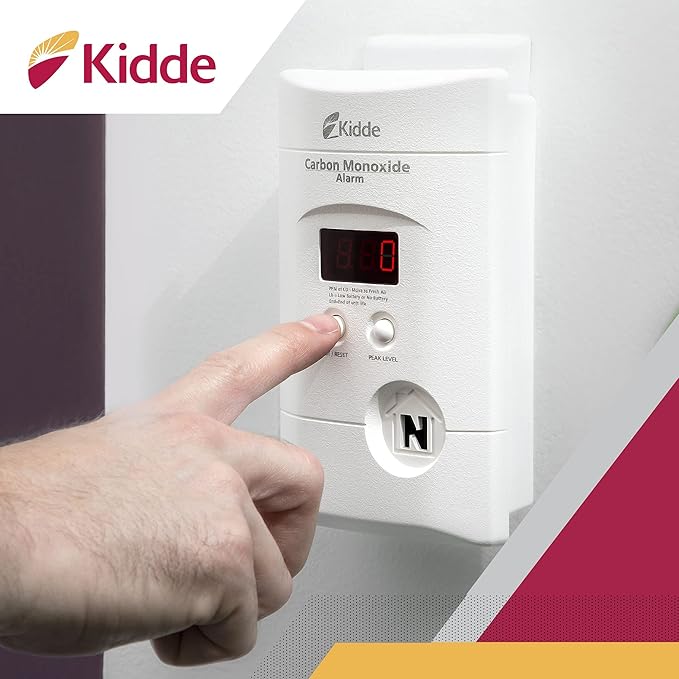 Kidde Carbon Monoxide Detector, Plug In Wall