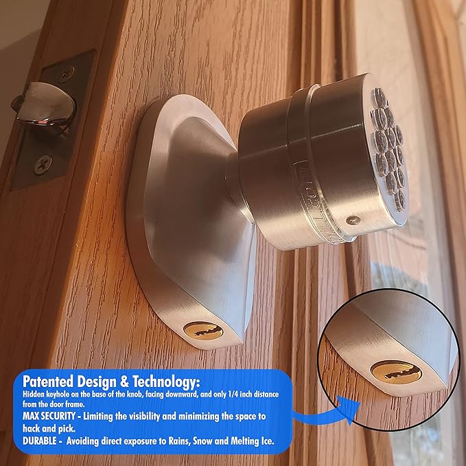 SoHoMiLL® Electronic Keypad Door Knob SoHo Mill® and Lock Set