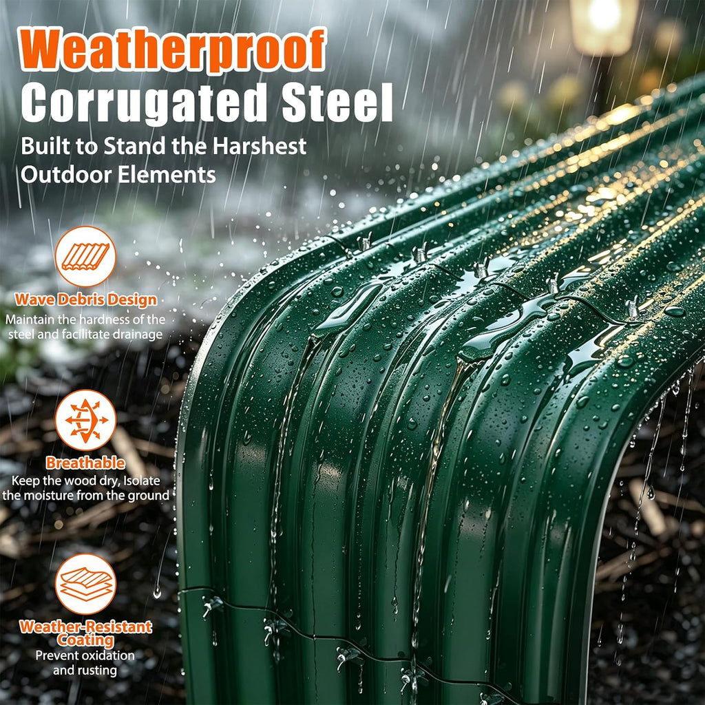 66" cuboid metal sheet firewood rack outdoor or shown in use