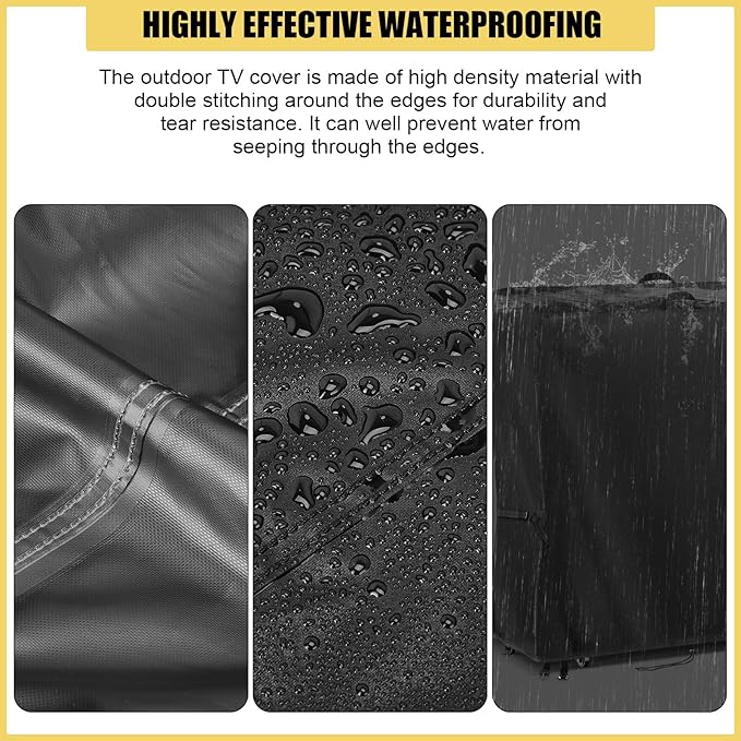 Hdenmist Outdoor TV Cover 50 Inch Weatherproof, Waterproof Outdoor TV Stand