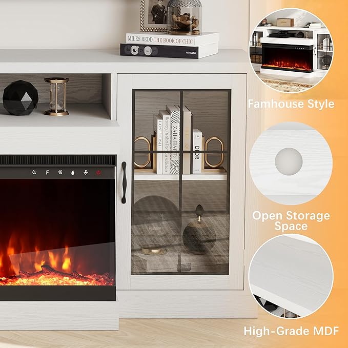 CharaVector 63 inch Fireplace TV Stand