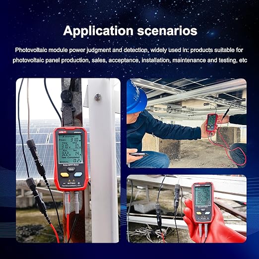UNI-T UT673PV Solar Panel Tester, Solar MPPT Meter, 800W Photovoltaic Module