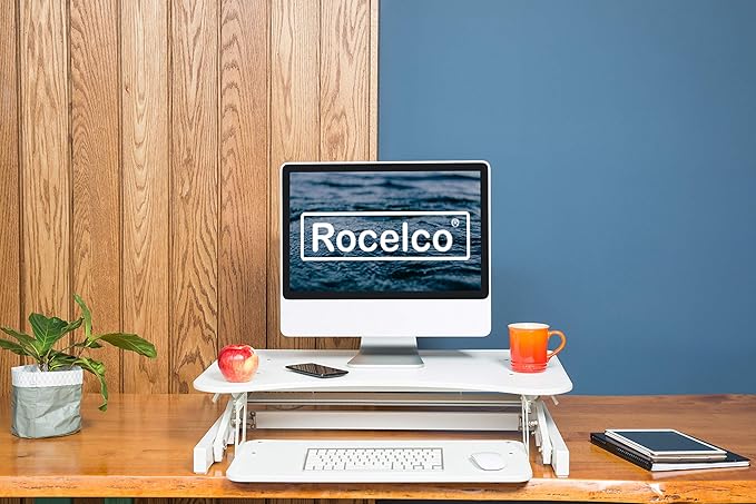 Rocelco 32" Height Adjustable Standing Desk Converter