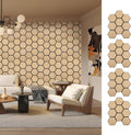 Hexagon Acoustic Wall Panels, Self-Adhesive Sound Absorbing Wall Panel by ARMURO (4 Pack)