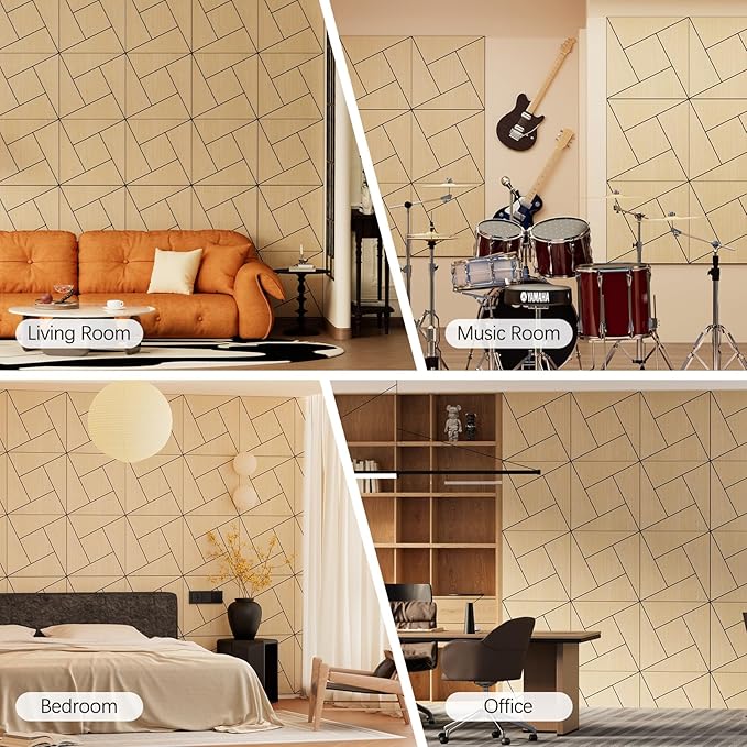 ARMURO 4 Packs Acoustic Wall Panels