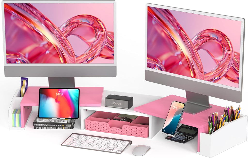Simple Houseware Desk Dual Monitor Stand Riser