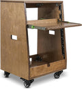 Sound Town DIY Slanted 12U Studio Rack,