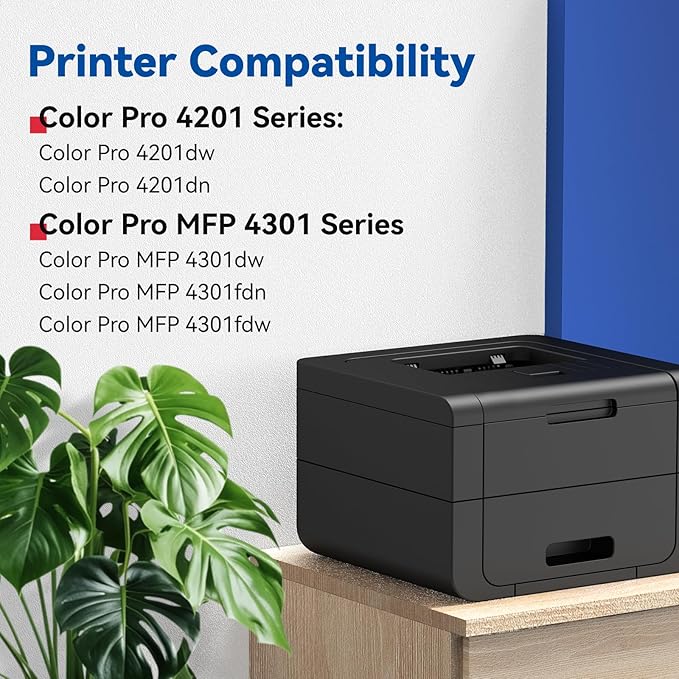 210X High-Yield Toner Cartridge 4 Pack Compatible Replacement
