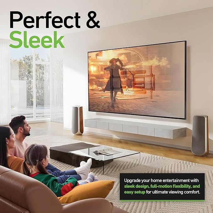 Heavy Duty Dual Arm Articulating TV Wall Mount Bracket
