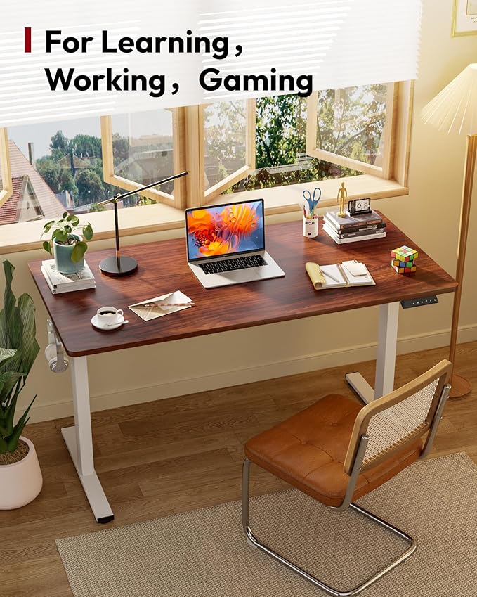 SANODESK Electric Standing Desk 60 x 24 Inches Whole-Piece Desktop Height