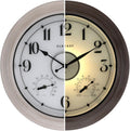 CLXEAST 18 Inch Illuminated Outdoor Clock