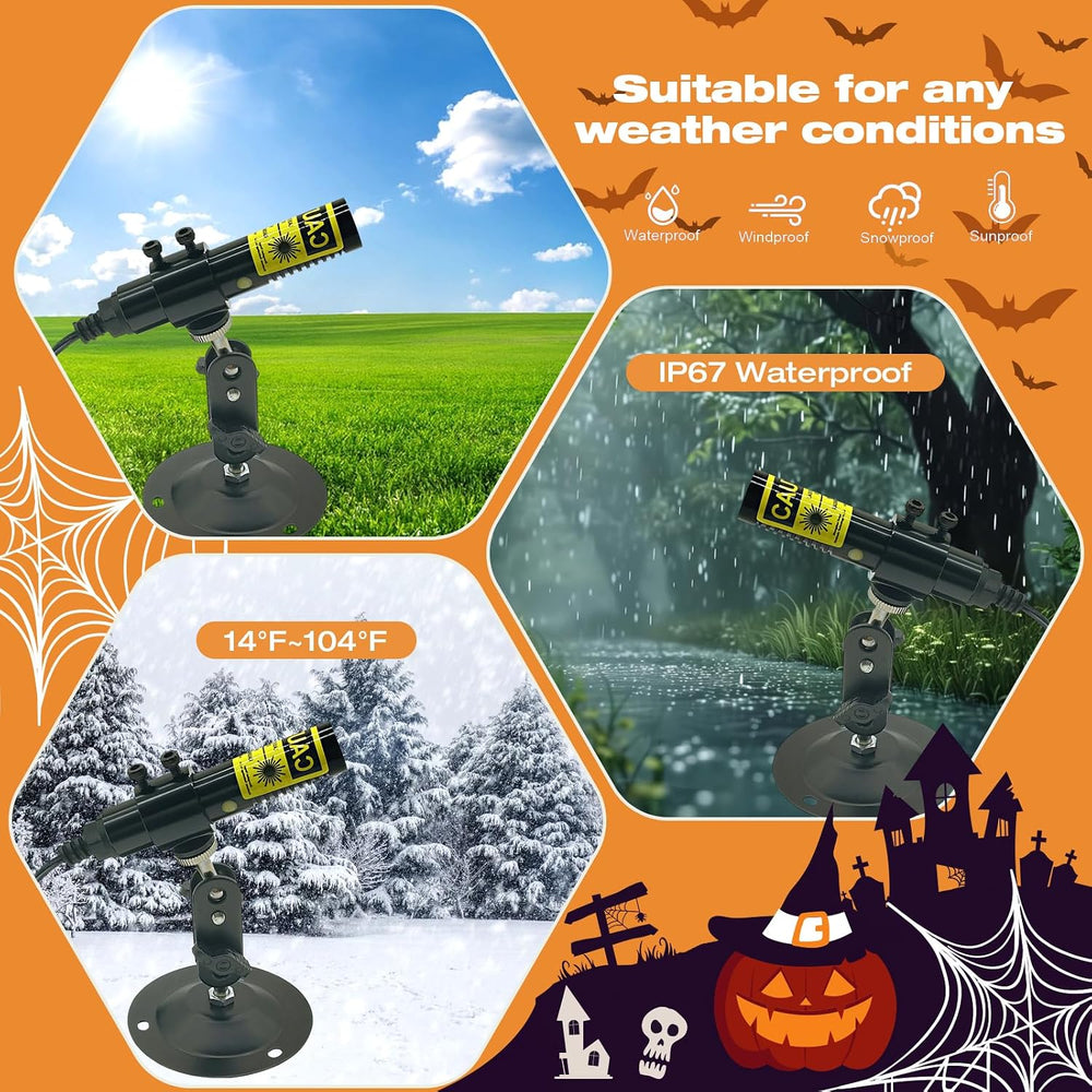 Green Laser Projector for Halloween Swamp Scary Haunted Houses Decoration