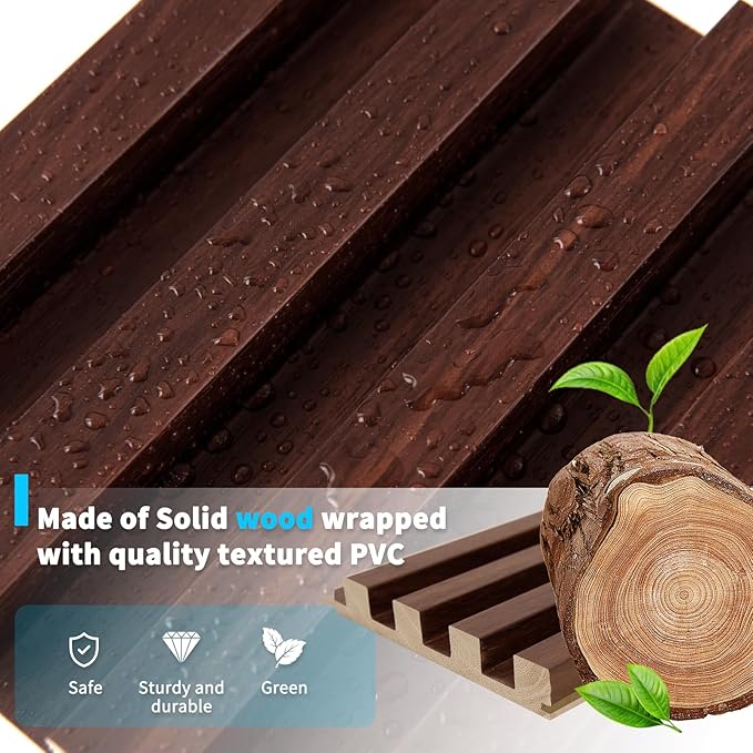 Art3d Slat Wood Wall Paneling for Interior and Ceiling Decoration