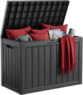 55 Gal Outdoor Storage Box Waterproof Lockable Deck Box