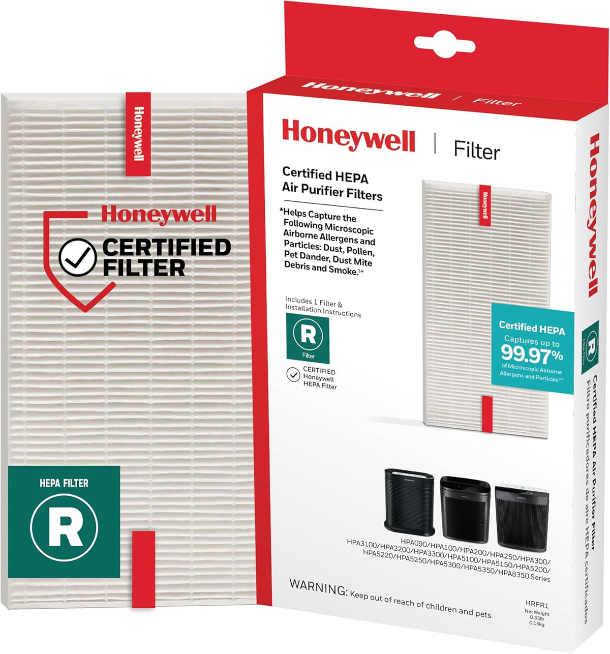 Honeywell HEPA Air Purifier Filter R, 3000 and 5000 Series
