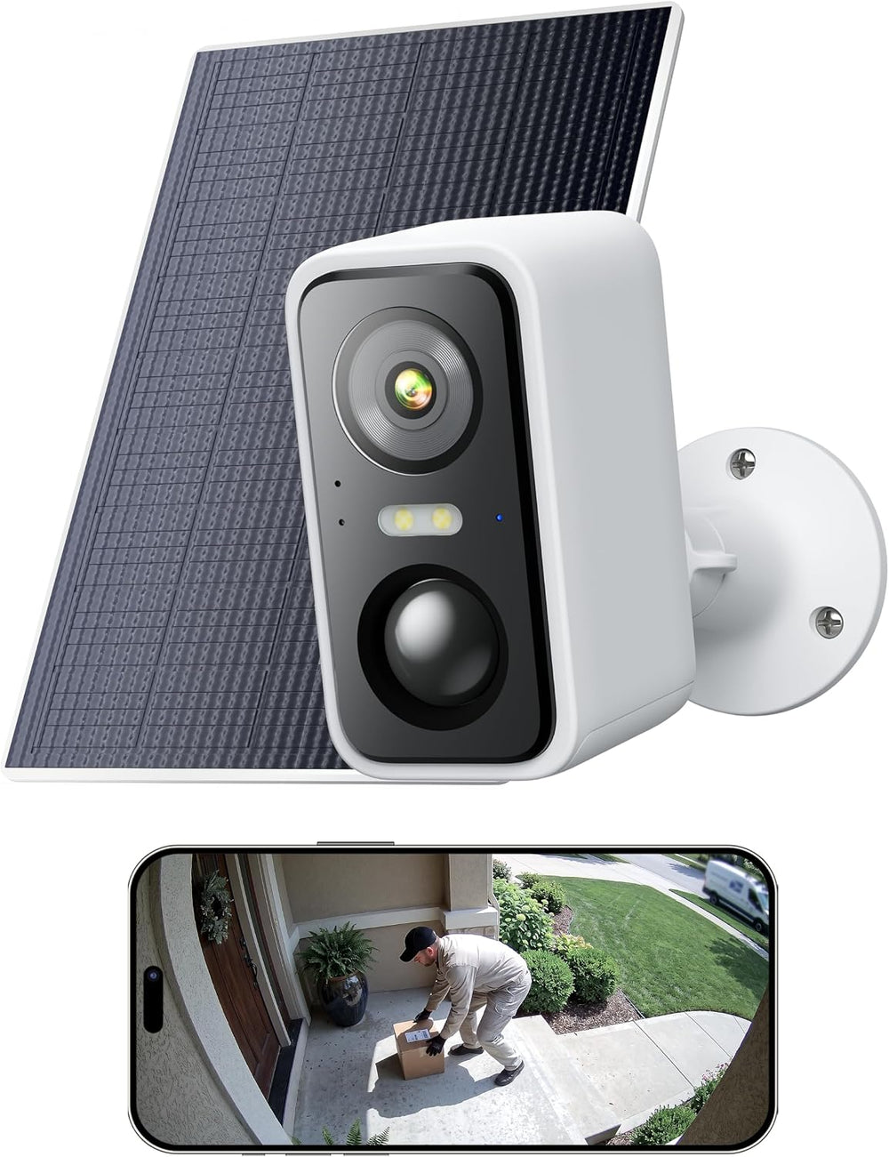 SITERWELL Solar Security Camera Wireless Outdoor 3MP WiFi,