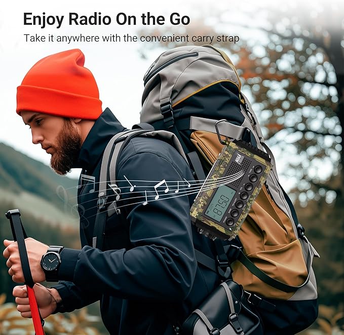 Emergency Radio 12000, Auto Digital Weather Radio Portable AM FM SW NOAA