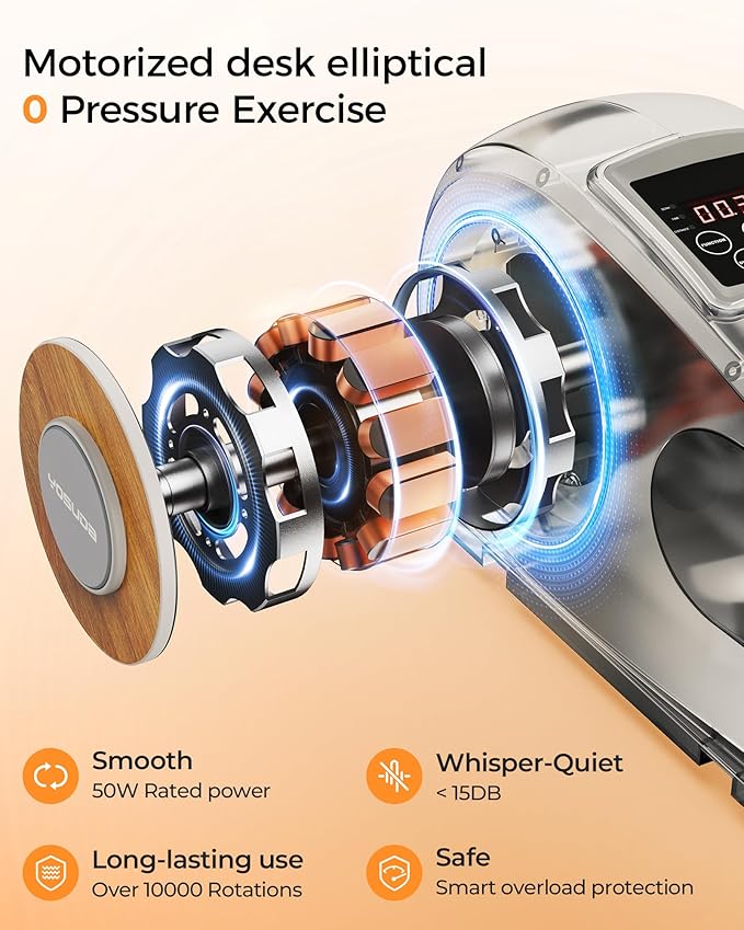 YOSUDA Under Desk Elliptical Electric, Elliptical Machine
