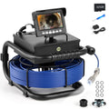 ZELCAN Sewer Inspection Camera for Drain Pipes, 4.3-Inch LCD Screen, 100 FT Cable with Length Markers, IP68 Waterproof, 5300mAh Battery, DVR Recorder, 32 GB Card, 12 LED Lights