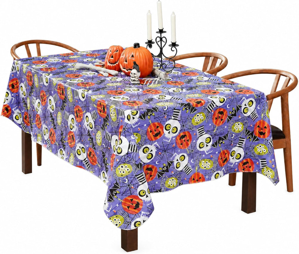 Newbridge Halloween Ghoulish Gang 60 x 120 Inch Rectangle Vinyl Tablecloth