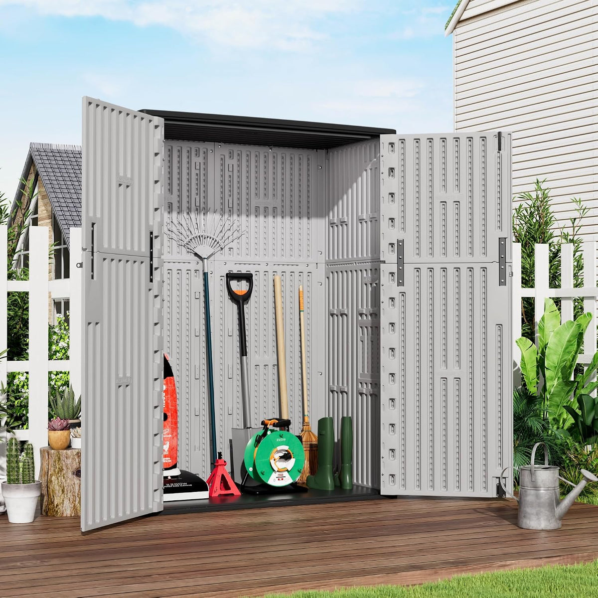 mrosaa vertical storage sheds with floor, sheds & shown in use