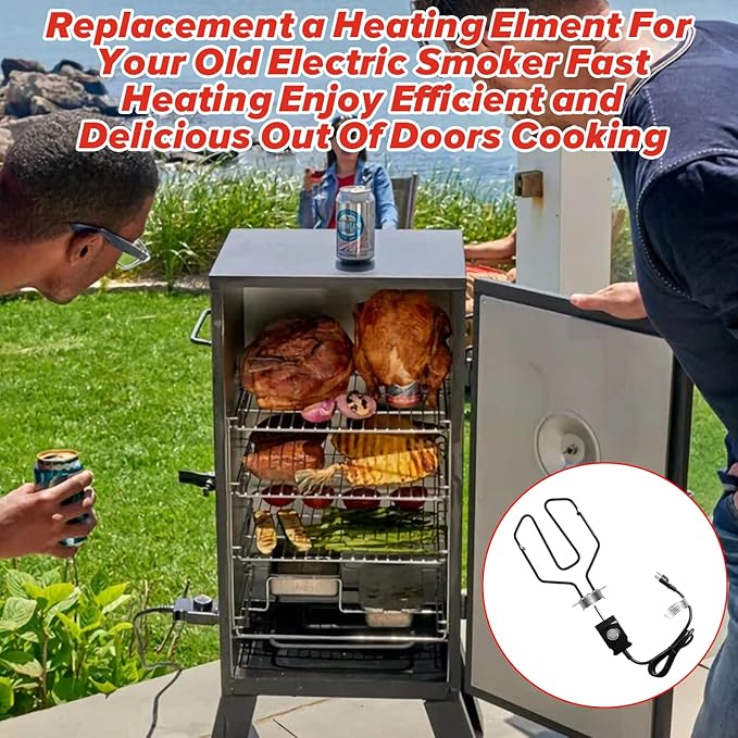 Upgrade Universal 1650W 15A Electric Smoker Heating Element Kits