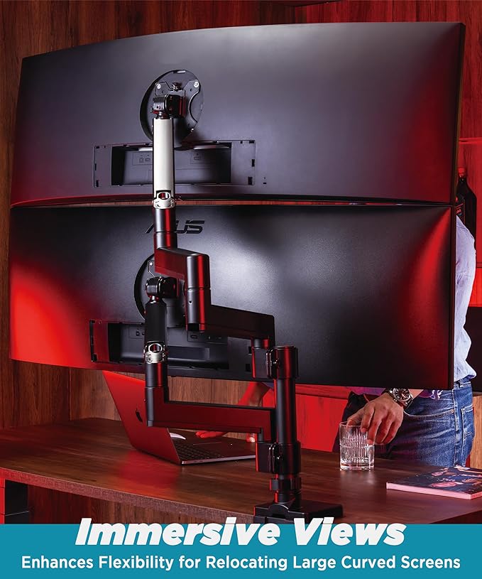 ULTRARM Heavy Duty Monitor Arm for Ultrawide Monitors up to 57" and 44 lbs