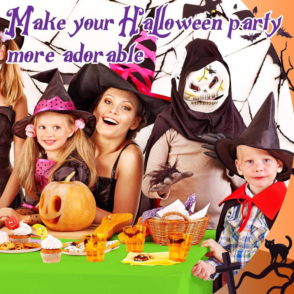 Patelai 24 Pcs Halloween Tablecloth 54"x108", Disposable Rectangle ...