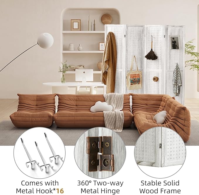 Asnefeli Pegboard Display Room Divider