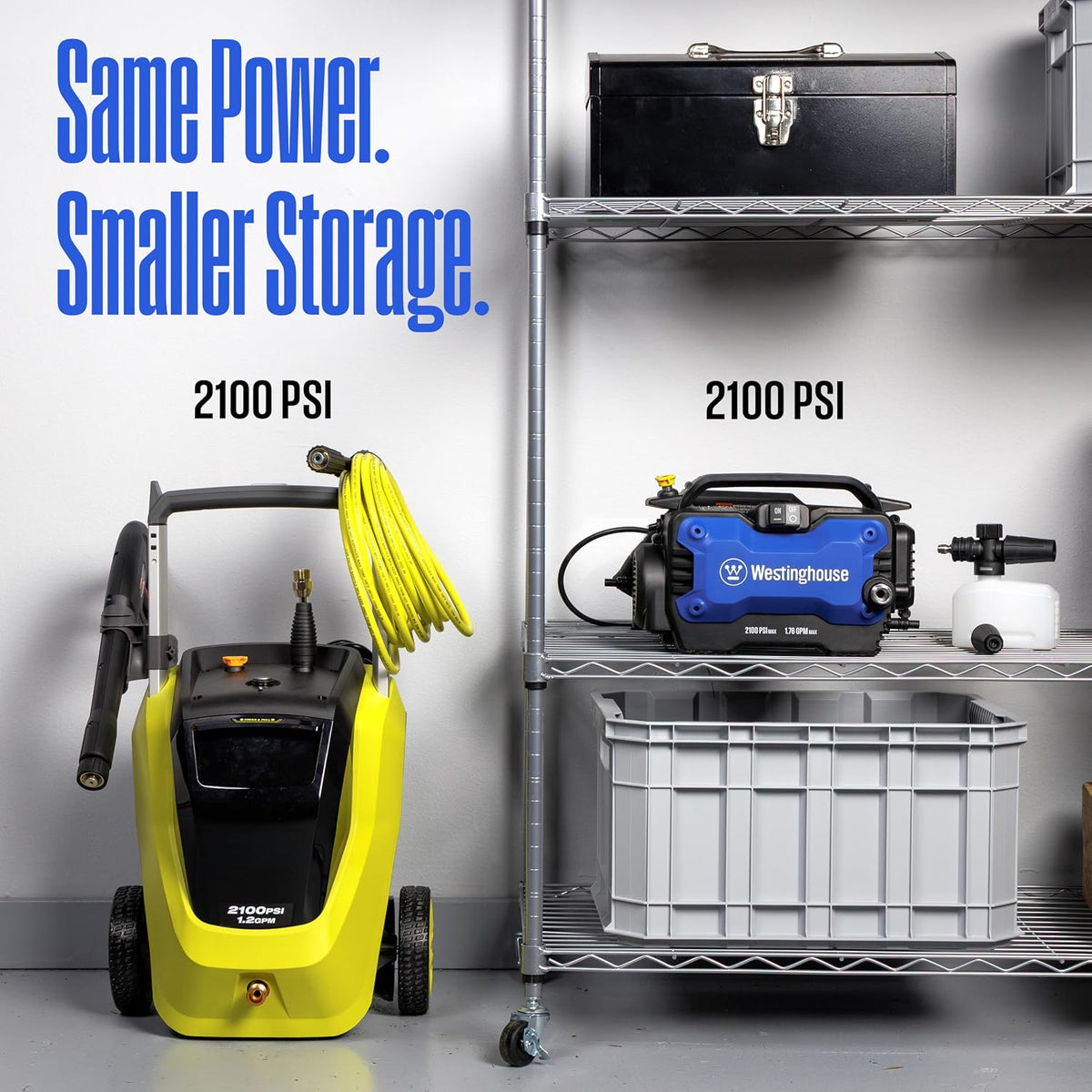 Westinghouse ePX3100s Electric Pressure Washer, 2100 Max PSI 1.76 Max GPM with Foam Cannon and Turbo Nozzle, for Cars/Fences/Driveways/Home/Patios