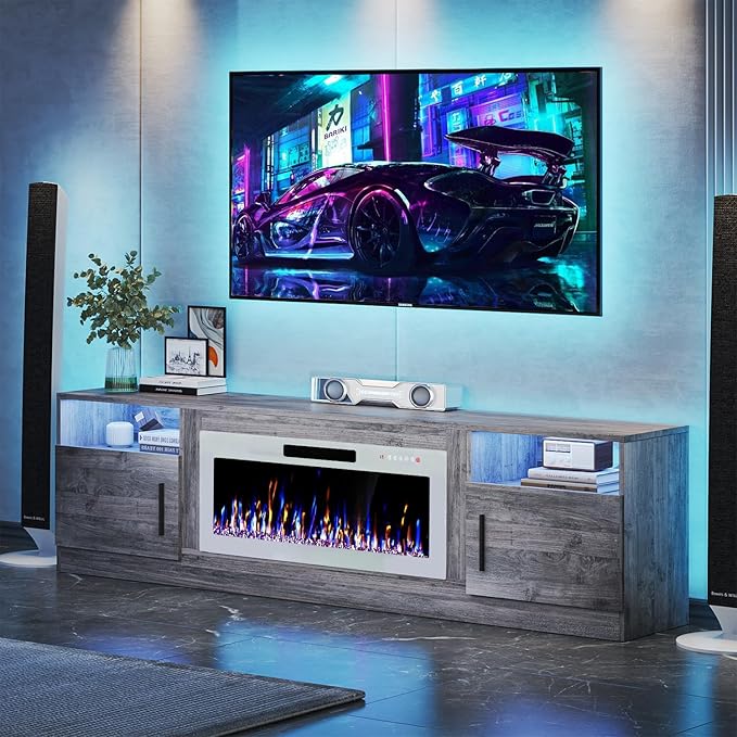 VITESSE TV Stand Fireplace