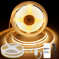 Pandery COB LED Strip Lights Warm White, 24V Dimmable led Light Strip KIT